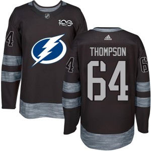 Jack Thompson Youth Tampa Bay Lightning Authentic Black 1917-2017 100th Anniversary Jersey