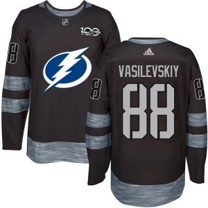 Andrei Vasilevskiy Youth Tampa Bay Lightning Authentic Black 1917-2017 100th Anniversary Jersey
