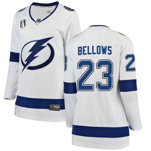 Brian Bellows Women's Fanatics Branded Tampa Bay Lightning Breakaway White Away 2022 Stanley Cup Final Jersey