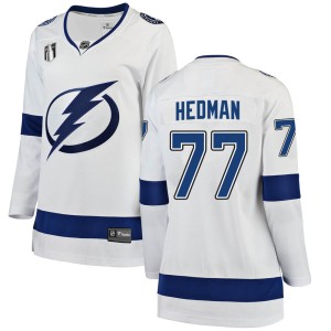Victor Hedman Women's Fanatics Branded Tampa Bay Lightning Breakaway White Away 2022 Stanley Cup Final Jersey