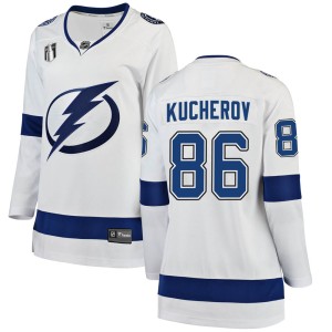 Nikita Kucherov Women's Fanatics Branded Tampa Bay Lightning Breakaway White Away 2022 Stanley Cup Final Jersey