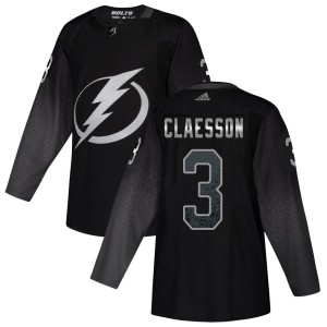 Fredrik Claesson Youth Adidas Tampa Bay Lightning Authentic Black Alternate Jersey