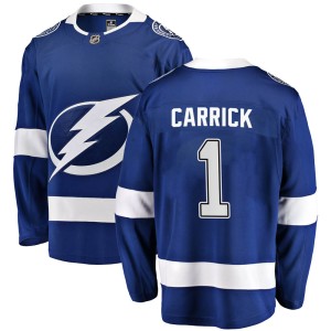 Trevor Carrick Men's Fanatics Branded Tampa Bay Lightning Breakaway Blue Home Jersey