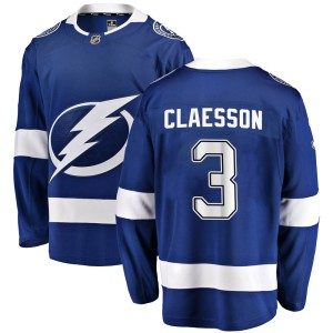 Fredrik Claesson Men's Fanatics Branded Tampa Bay Lightning Breakaway Blue Home Jersey