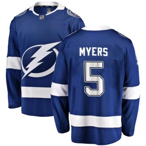 Philippe Myers Men's Fanatics Branded Tampa Bay Lightning Breakaway Blue Home Jersey