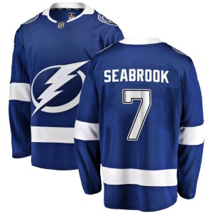 Brent Seabrook Men's Fanatics Branded Tampa Bay Lightning Breakaway Blue Home Jersey