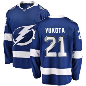 Mick Vukota Men's Fanatics Branded Tampa Bay Lightning Breakaway Blue Home Jersey
