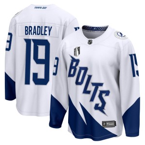 Brian Bradley Men's Fanatics Branded Tampa Bay Lightning Breakaway White 2022 Stadium Series 2022 Stanley Cup Final Jersey