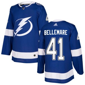 Pierre-Edouard Bellemare Men's Adidas Tampa Bay Lightning Authentic Blue Home Jersey