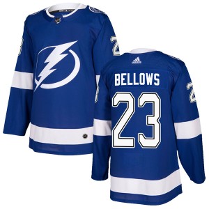 Brian Bellows Men's Adidas Tampa Bay Lightning Authentic Blue Home Jersey