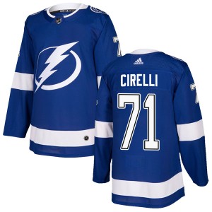 Anthony Cirelli Men's Adidas Tampa Bay Lightning Authentic Blue Home Jersey
