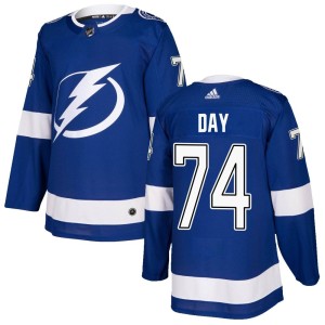 Sean Day Men's Adidas Tampa Bay Lightning Authentic Blue Home Jersey