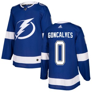 Gage Goncalves Men's Adidas Tampa Bay Lightning Authentic Blue Home Jersey