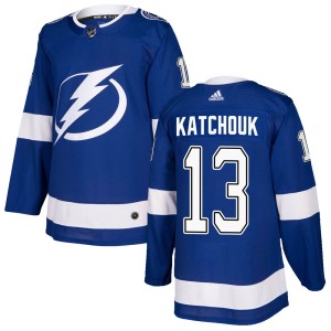 Boris Katchouk Men's Adidas Tampa Bay Lightning Authentic Blue Home Jersey