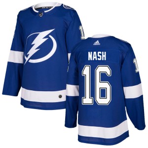 Riley Nash Men's Adidas Tampa Bay Lightning Authentic Blue Home Jersey