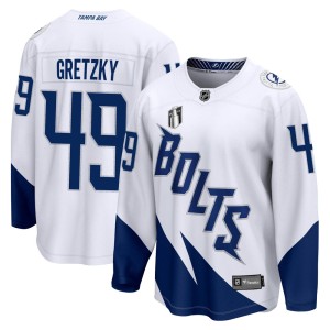 Brent Gretzky Youth Fanatics Branded Tampa Bay Lightning Breakaway White 2022 Stadium Series 2022 Stanley Cup Final Jersey
