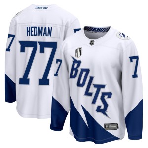 Victor Hedman Youth Fanatics Branded Tampa Bay Lightning Breakaway White 2022 Stadium Series 2022 Stanley Cup Final Jersey