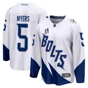 Philippe Myers Youth Fanatics Branded Tampa Bay Lightning Breakaway White 2022 Stadium Series 2022 Stanley Cup Final Jersey