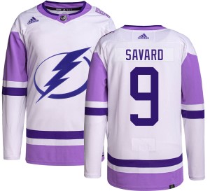 Denis Savard Youth Adidas Tampa Bay Lightning Authentic Hockey Fights Cancer Jersey