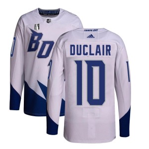 Anthony Duclair Men's Adidas Tampa Bay Lightning Authentic White 2022 Stadium Series Primegreen 2022 Stanley Cup Final Jersey