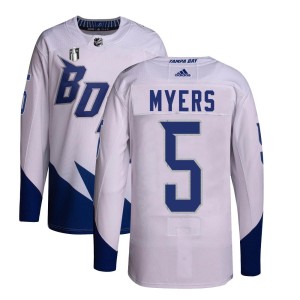 Philippe Myers Men's Adidas Tampa Bay Lightning Authentic White 2022 Stadium Series Primegreen 2022 Stanley Cup Final Jersey