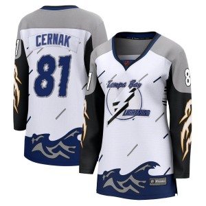 Erik Cernak Women's Fanatics Branded Tampa Bay Lightning Breakaway White Special Edition 2.0 Jersey