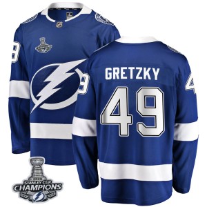 Brent Gretzky Men's Fanatics Branded Tampa Bay Lightning Breakaway Blue Home 2020 Stanley Cup Champions Jersey