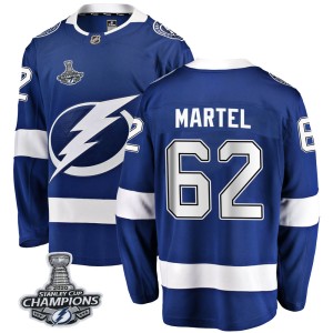 Danick Martel Men's Fanatics Branded Tampa Bay Lightning Breakaway Blue Home 2020 Stanley Cup Champions Jersey