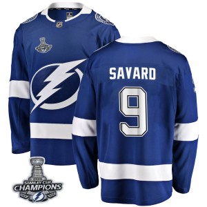 Denis Savard Men's Fanatics Branded Tampa Bay Lightning Breakaway Blue Home 2020 Stanley Cup Champions Jersey