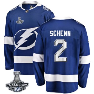 Luke Schenn Men's Fanatics Branded Tampa Bay Lightning Breakaway Blue Home 2020 Stanley Cup Champions Jersey