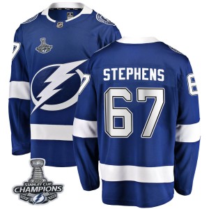 Mitchell Stephens Men's Fanatics Branded Tampa Bay Lightning Breakaway Blue Home 2020 Stanley Cup Champions Jersey