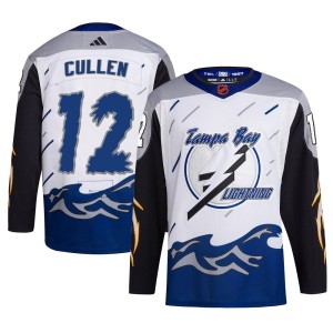 John Cullen Youth Adidas Tampa Bay Lightning Authentic White Reverse Retro 2.0 Jersey
