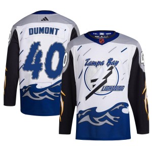 Gabriel Dumont Youth Adidas Tampa Bay Lightning Authentic White Reverse Retro 2.0 Jersey