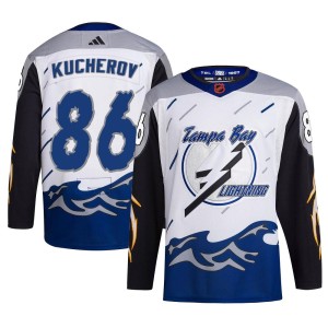Nikita Kucherov Youth Adidas Tampa Bay Lightning Authentic White Reverse Retro 2.0 Jersey