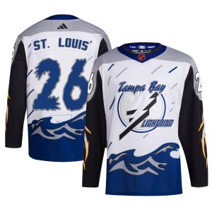 Martin St. Louis Youth Adidas Tampa Bay Lightning Authentic White Reverse Retro 2.0 Jersey