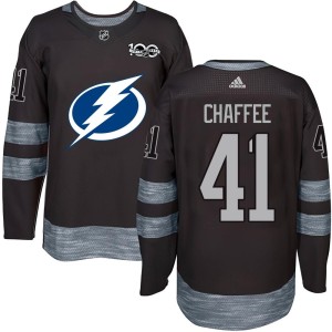 Mitchell Chaffee Men's Tampa Bay Lightning Authentic Black 1917-2017 100th Anniversary Jersey
