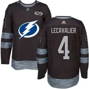 Vincent Lecavalier Men's Tampa Bay Lightning Authentic Black 1917-2017 100th Anniversary Jersey