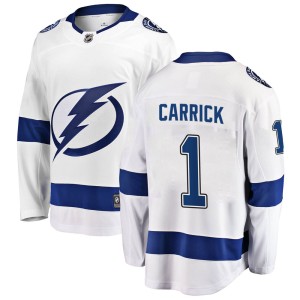 Trevor Carrick Youth Fanatics Branded Tampa Bay Lightning Breakaway White Away Jersey