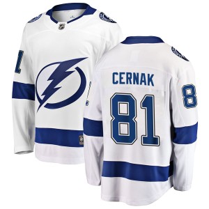 Erik Cernak Youth Fanatics Branded Tampa Bay Lightning Breakaway White Away Jersey