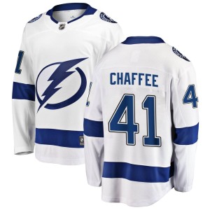 Mitchell Chaffee Youth Fanatics Branded Tampa Bay Lightning Breakaway White Away Jersey