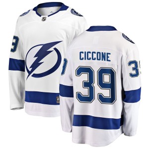 Enrico Ciccone Youth Fanatics Branded Tampa Bay Lightning Breakaway White Away Jersey