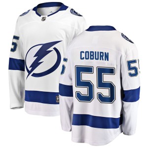 Braydon Coburn Youth Fanatics Branded Tampa Bay Lightning Breakaway White Away Jersey