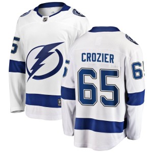 Maxwell Crozier Youth Fanatics Branded Tampa Bay Lightning Breakaway White Away Jersey