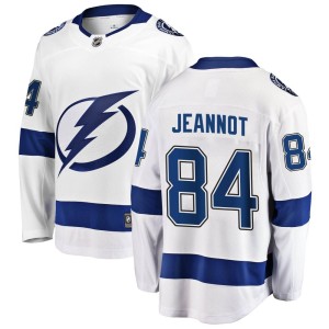 Tanner Jeannot Youth Fanatics Branded Tampa Bay Lightning Breakaway White Away Jersey
