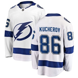 Nikita Kucherov Youth Fanatics Branded Tampa Bay Lightning Breakaway White Away Jersey