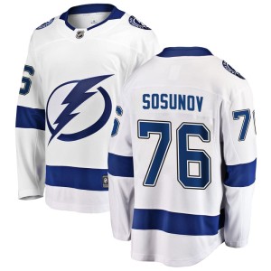 Oleg Sosunov Youth Fanatics Branded Tampa Bay Lightning Breakaway White Away Jersey