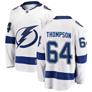 Jack Thompson Youth Fanatics Branded Tampa Bay Lightning Breakaway White Away Jersey