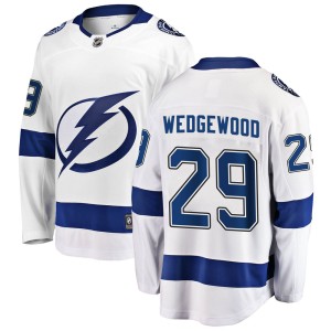 Scott Wedgewood Youth Fanatics Branded Tampa Bay Lightning Breakaway White ized Away Jersey