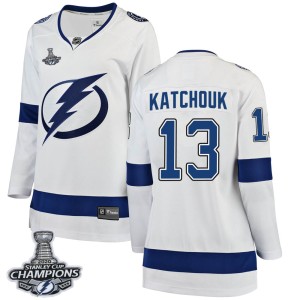 Boris Katchouk Women's Fanatics Branded Tampa Bay Lightning Breakaway White Away 2020 Stanley Cup Champions Jersey