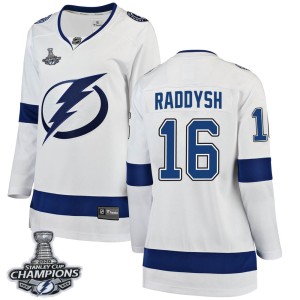 Taylor Raddysh Women's Fanatics Branded Tampa Bay Lightning Breakaway White Away 2020 Stanley Cup Champions Jersey